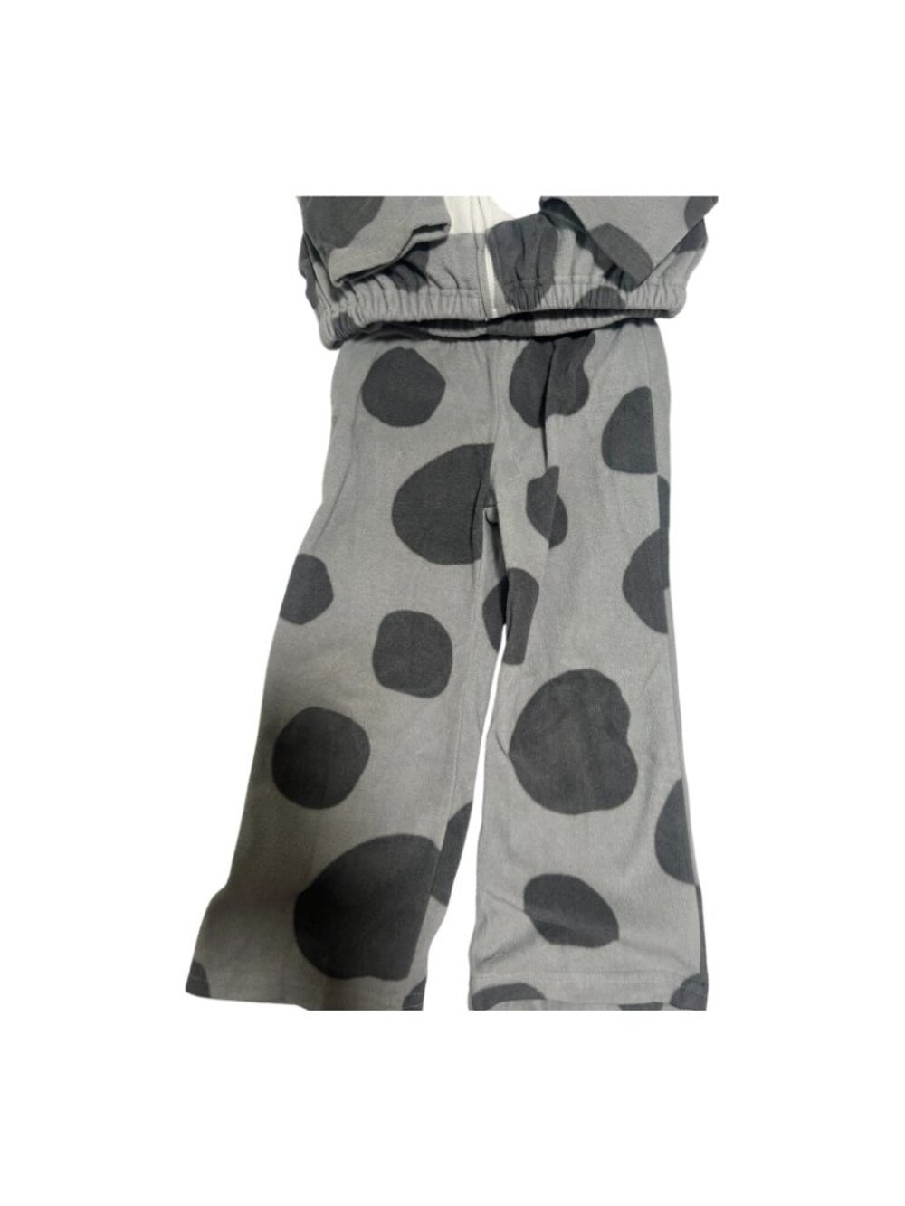 Puppy Dog Costume Toddler Youth Size 4T Halloween Gray Spotted  Zip Up Hood Pant - Picture 12 of 14